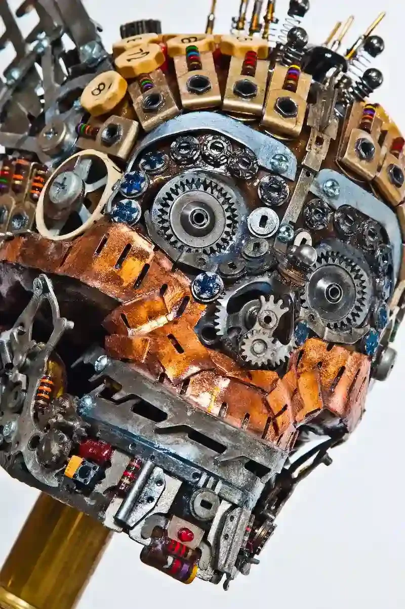 Upcycled luxury skull sculptures by Gabriel Dishaw