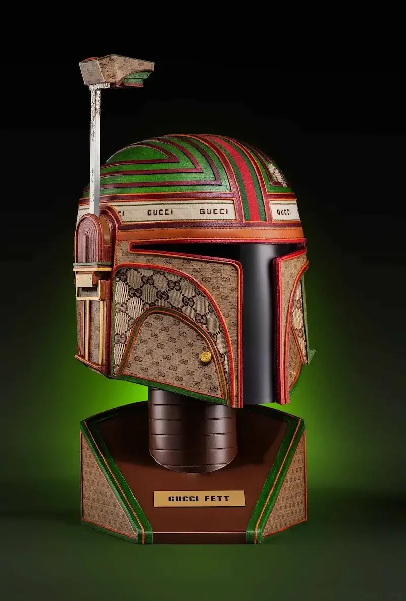 Gucci inspired upcycled pop culture sculptures by Gabriel Dishaw — luxury fashion art series
