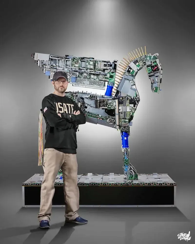 Commission a custom upcycled luxury sculpture by Gabriel Dishaw