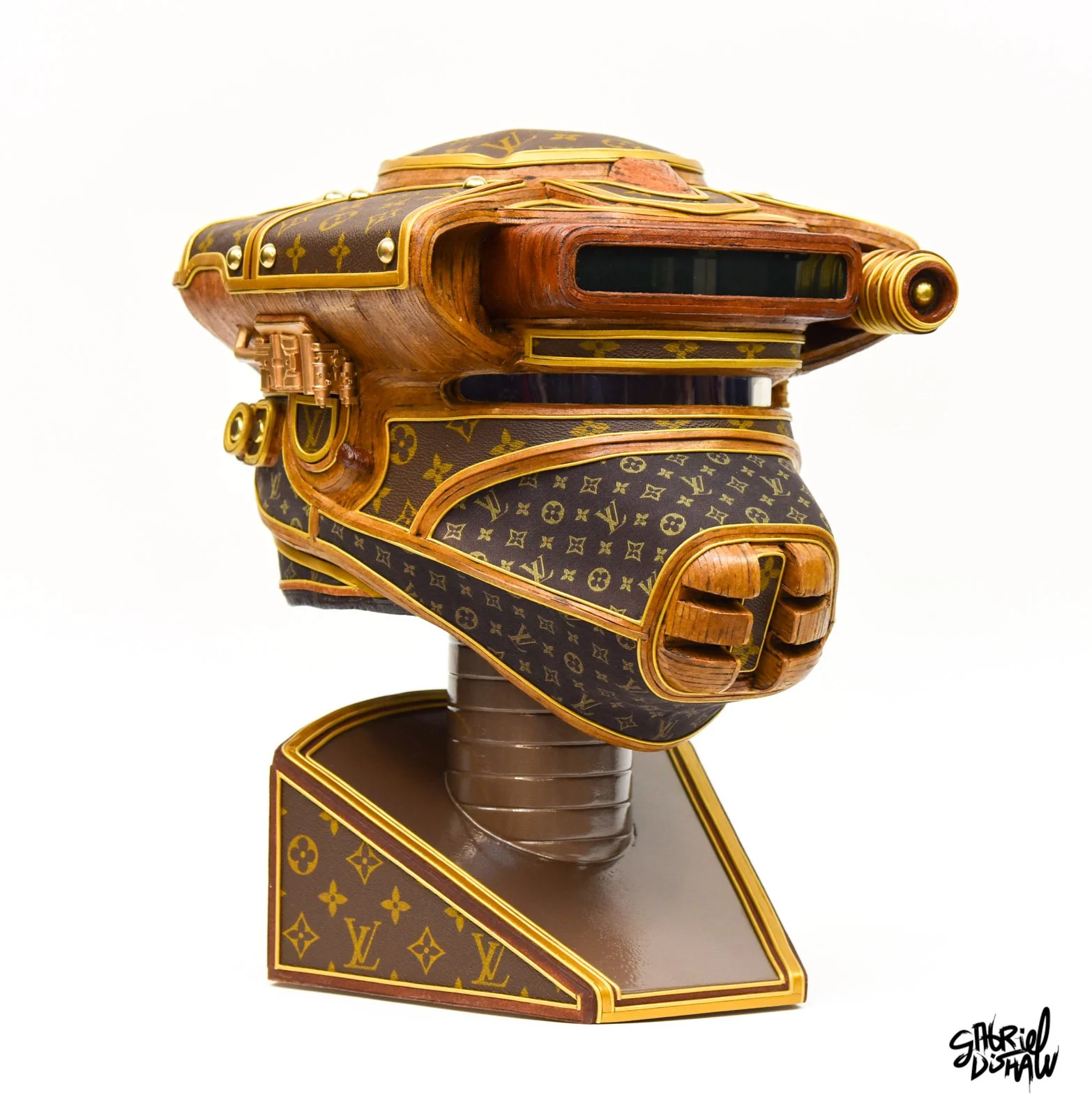 Boushh de Vuitton: A Wearable Helmet Sculpture Reimagined Through Luxury Upcycling