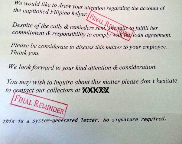 Sample collection notice of overdue loan