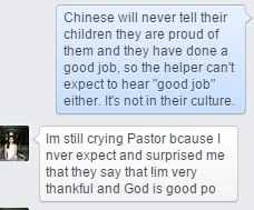  Snip from a facebook message