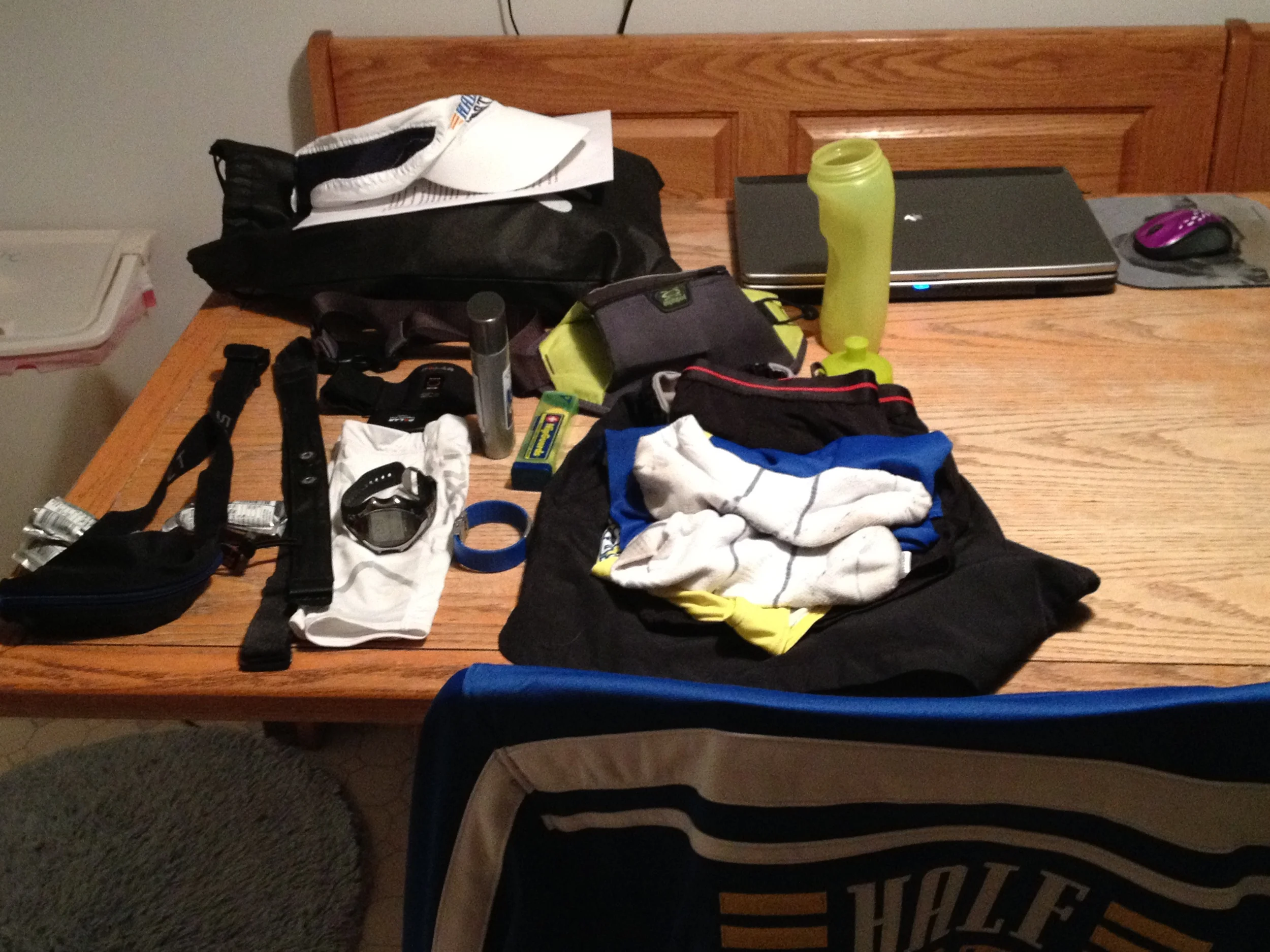 Getting everything ready for the race!