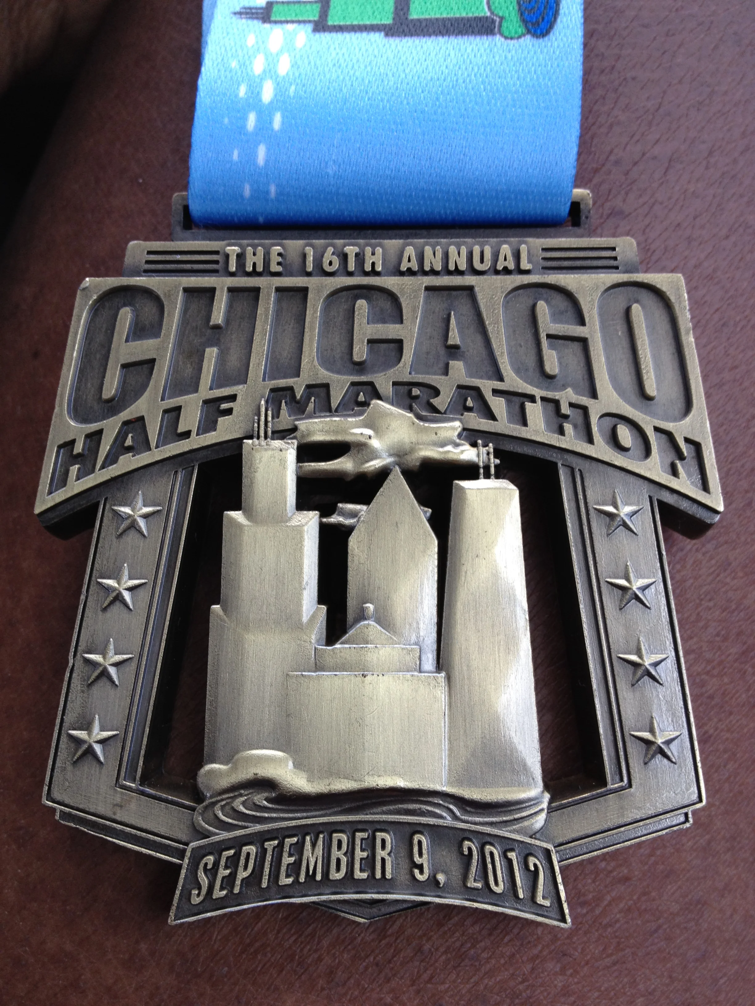 Awesome medal for the Half. Pretty heavy!