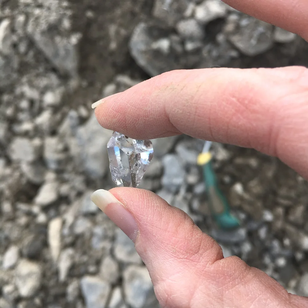 Michelle Pajak Reynolds Journal Sparkle A Plenty Mining For Herkimer Diamond Quartz Crystals In Herkimer New York
