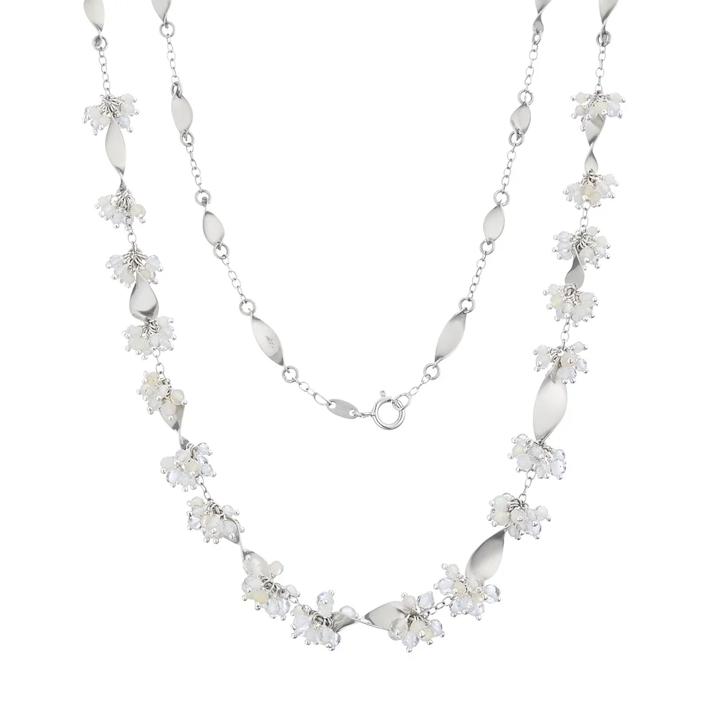 Silver Beaded Jewelry Set