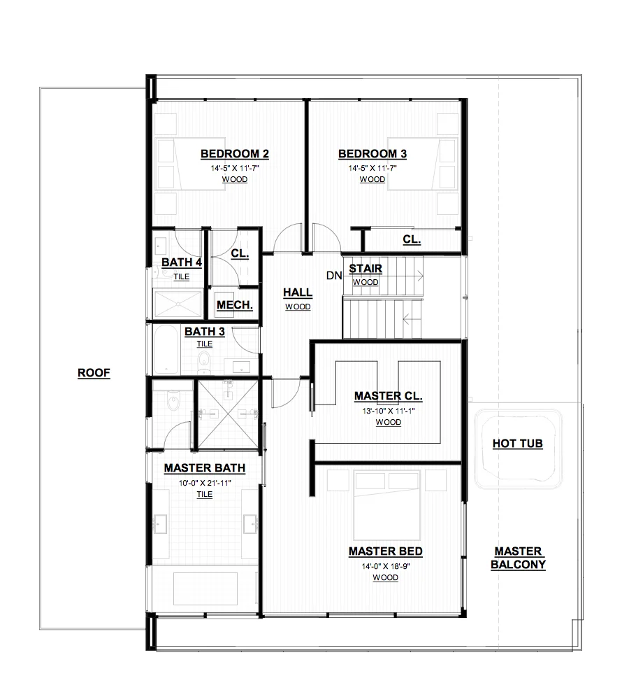 upper level plan