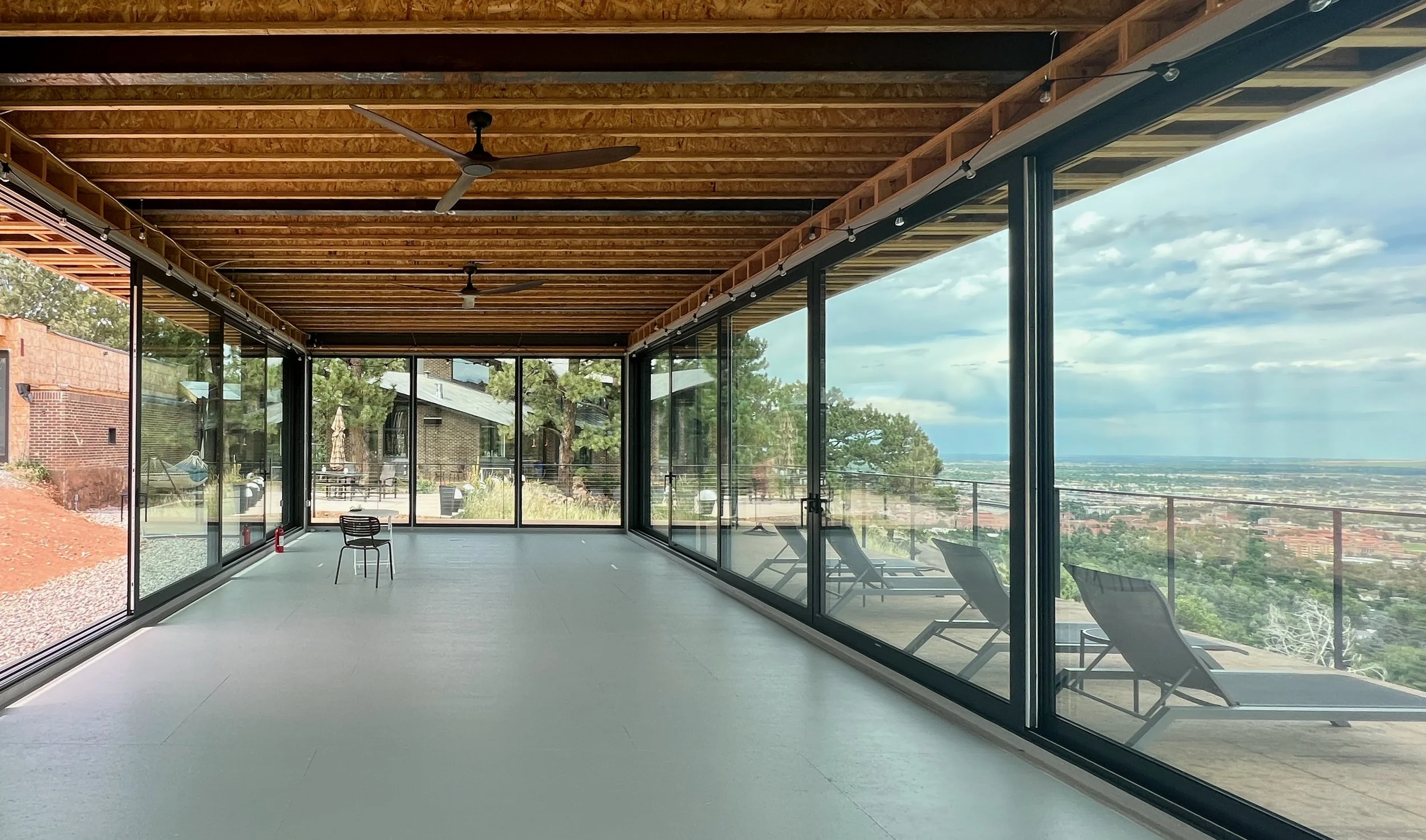  construction photo - pavilion view to northeast 