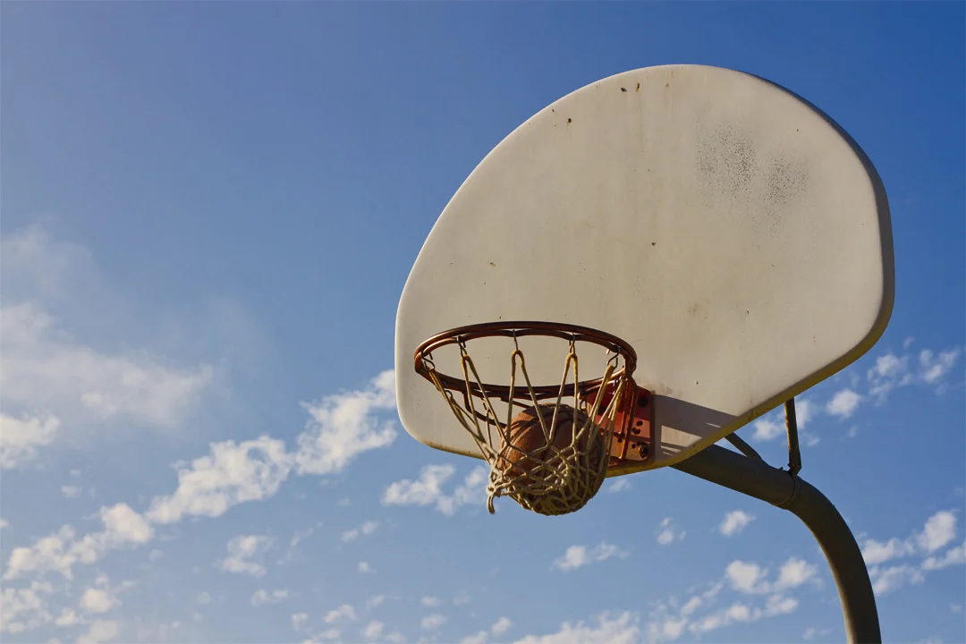 Basketball on a Sunday afternoon. I shot both the ball and the photo without a tripod or self-timer. Go me.