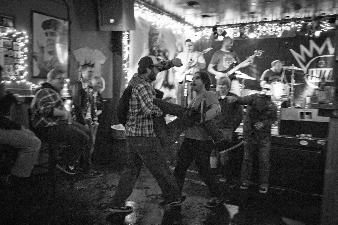 Punk rock dancing.