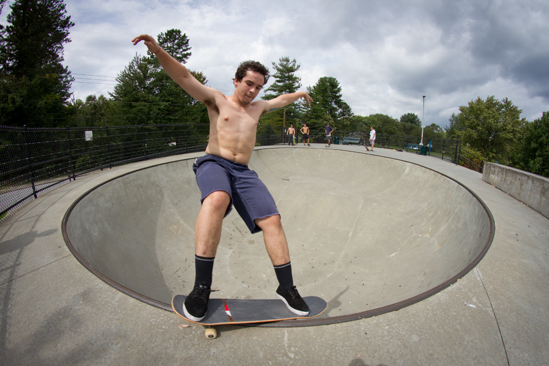 Will Gaskins - Smith grind in Hendersonville, NC.