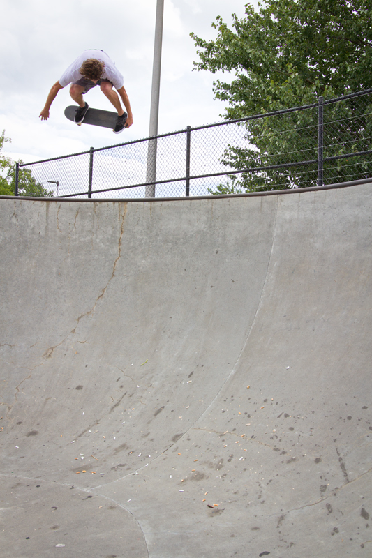 Wells Shaw - Backside air in Hendersonville, NC.