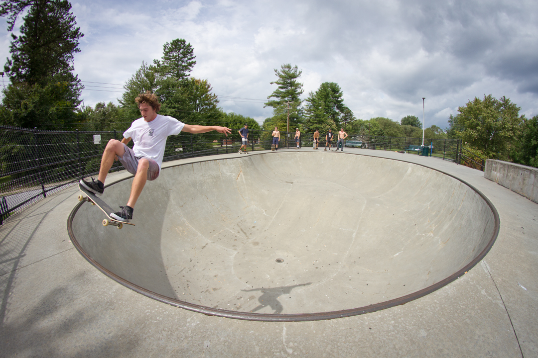 Wells Shaw - Frontside disaster in Hendersonville, NC.