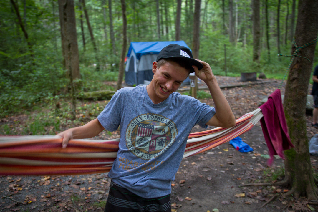 Devan Rice in Pisgah National Forest.