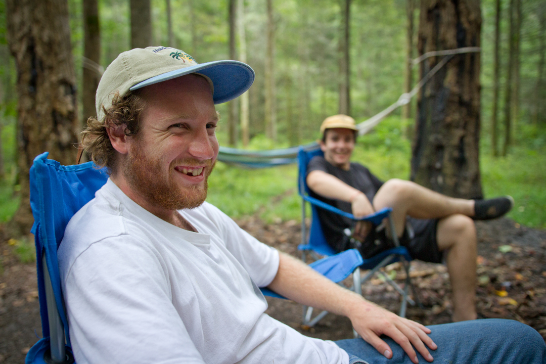 Gabe Sirenko-Siryj and Will Gaskins in Pisgah National Forest.