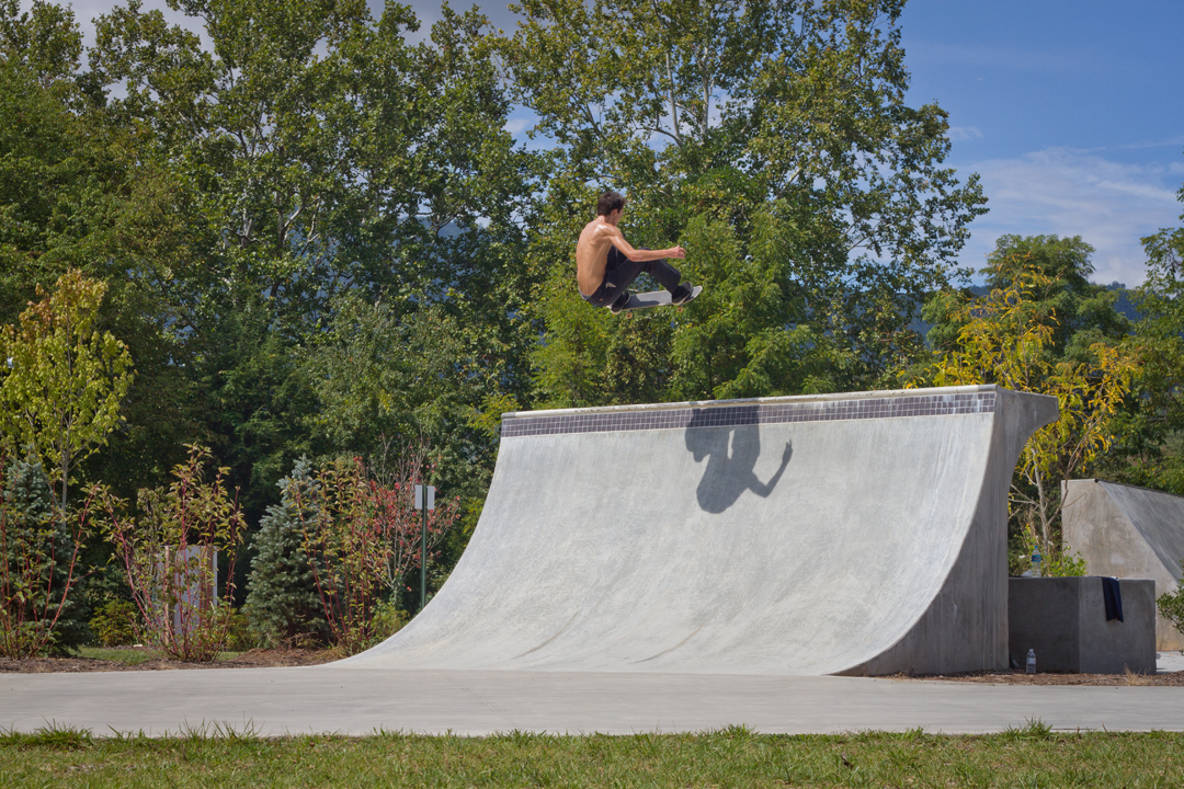 Will Smith - Frontside ollie in Waynesville, NC.