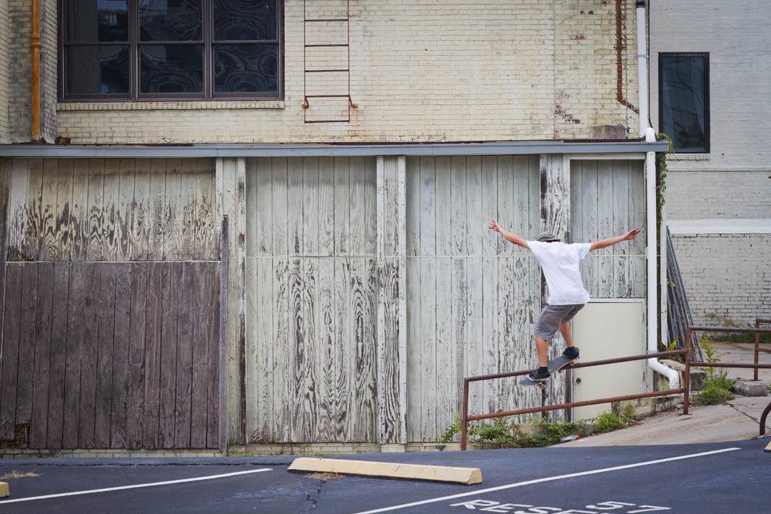 Wells Shaw - Smith grind in Columbia, SC.