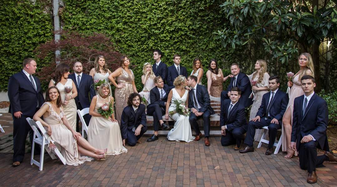 In early April, I got to watch my childhood babysitter (and my best friend's older sister) get married. Liz and Thomas celebrated their big day at the Atrium in downtown Wilmington with a little Greek flavor.