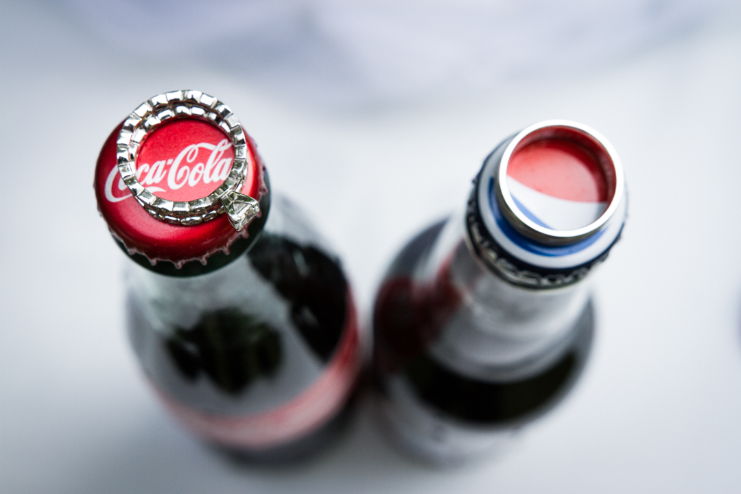 One loves Pepsi, one loves Coke and they love each other.