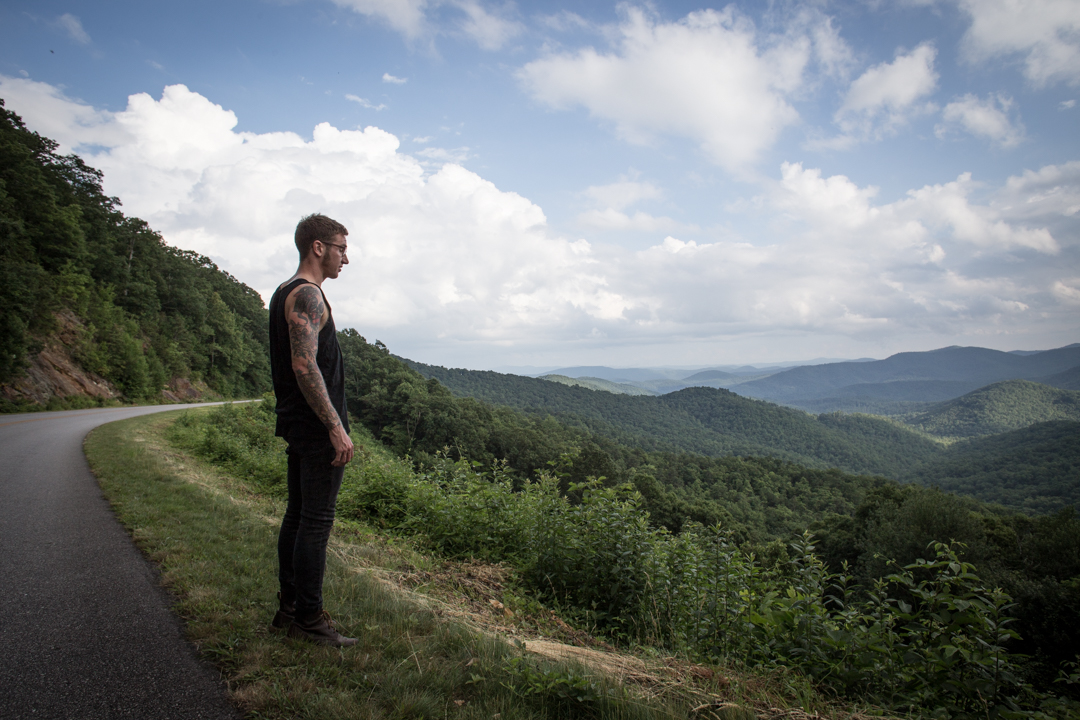Like I said, I moved up to Asheville and it was so nice. Summer time in the mountains is unbeatable. This is my brother.