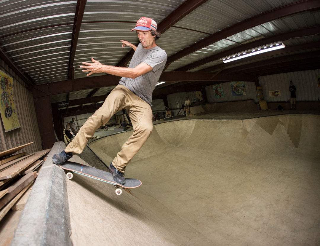 Again, back in Asheville. Thrashville was on its way out so we got in plenty of sessions before they carted it out the door. Rob is the owner of Push and he skates. If all the shop owners skated and contributed to skateboarding the way Rob and Push do, the world would be a better place.