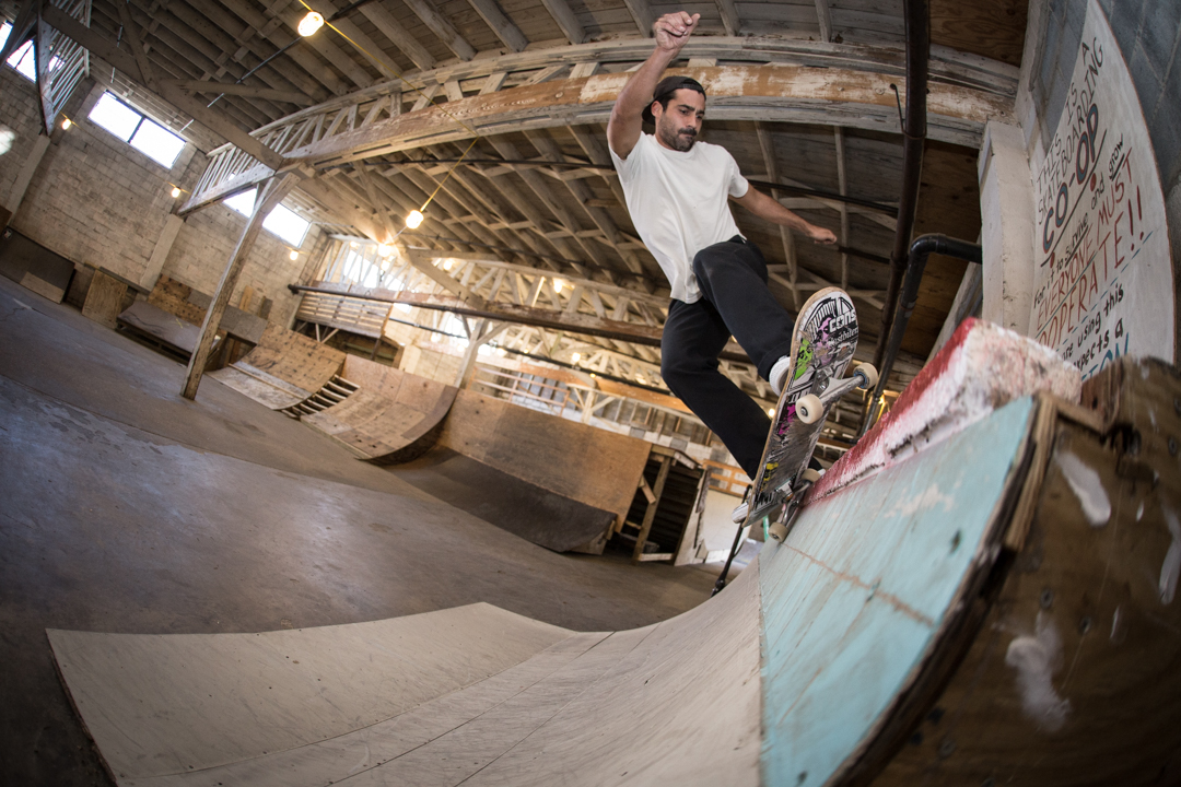 We skated the Space. Timmy did a pivot fakie for the love.