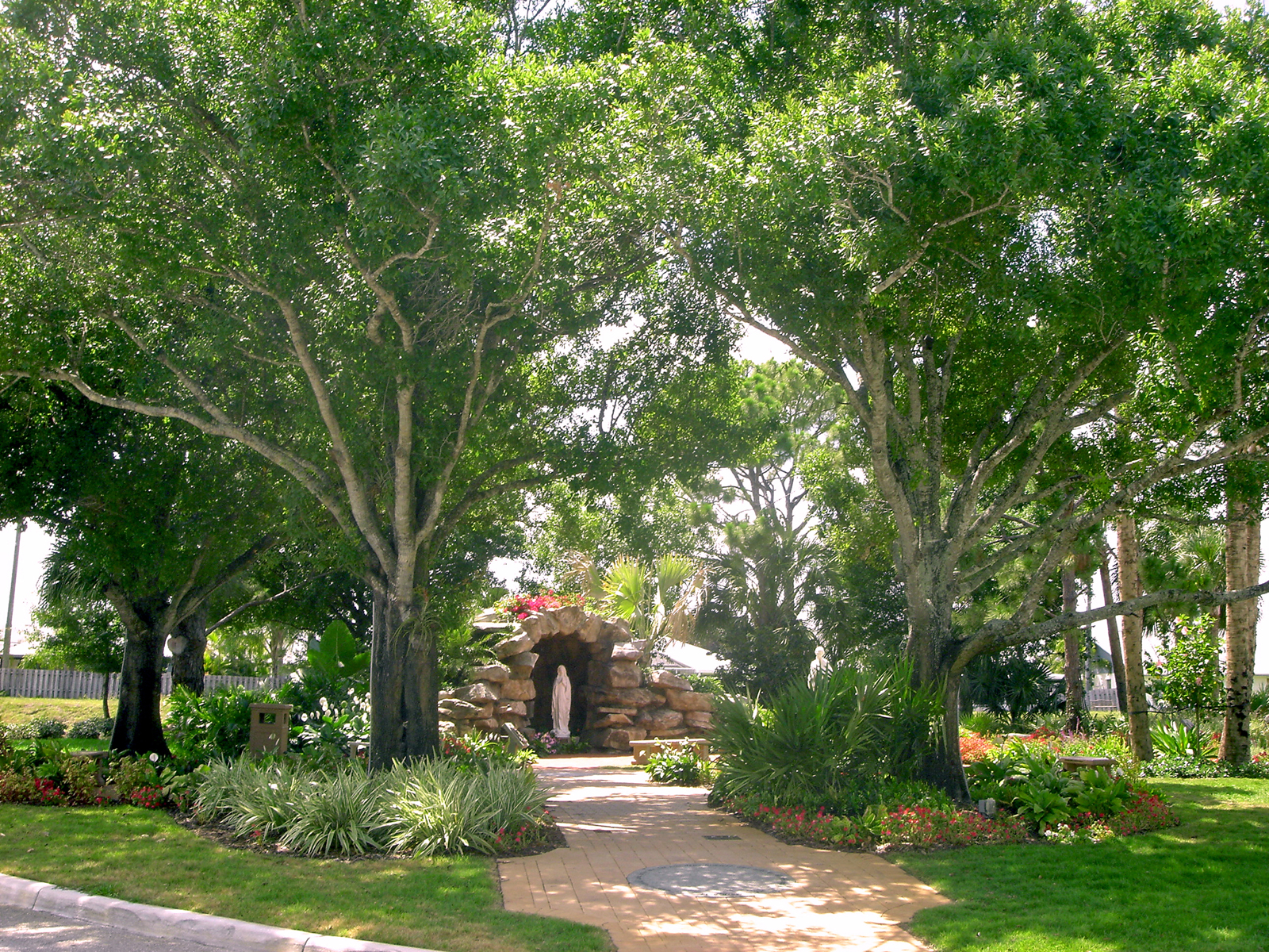 Meditation Garden at St. Peter Catholic Church Jupiter Entry to Grotto.jpg