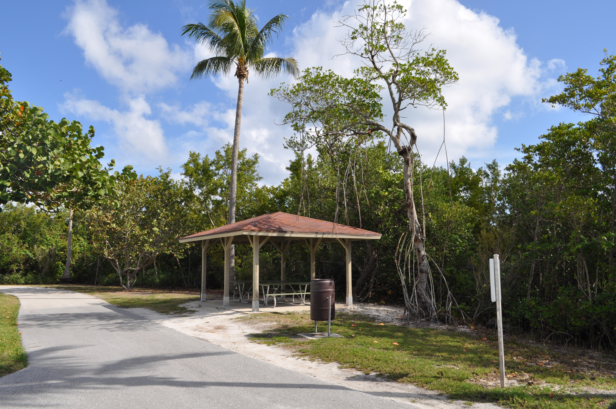 Burt Reynolds Park Palm Beach County Florida Picnic Shelter and Mangrove.JPG