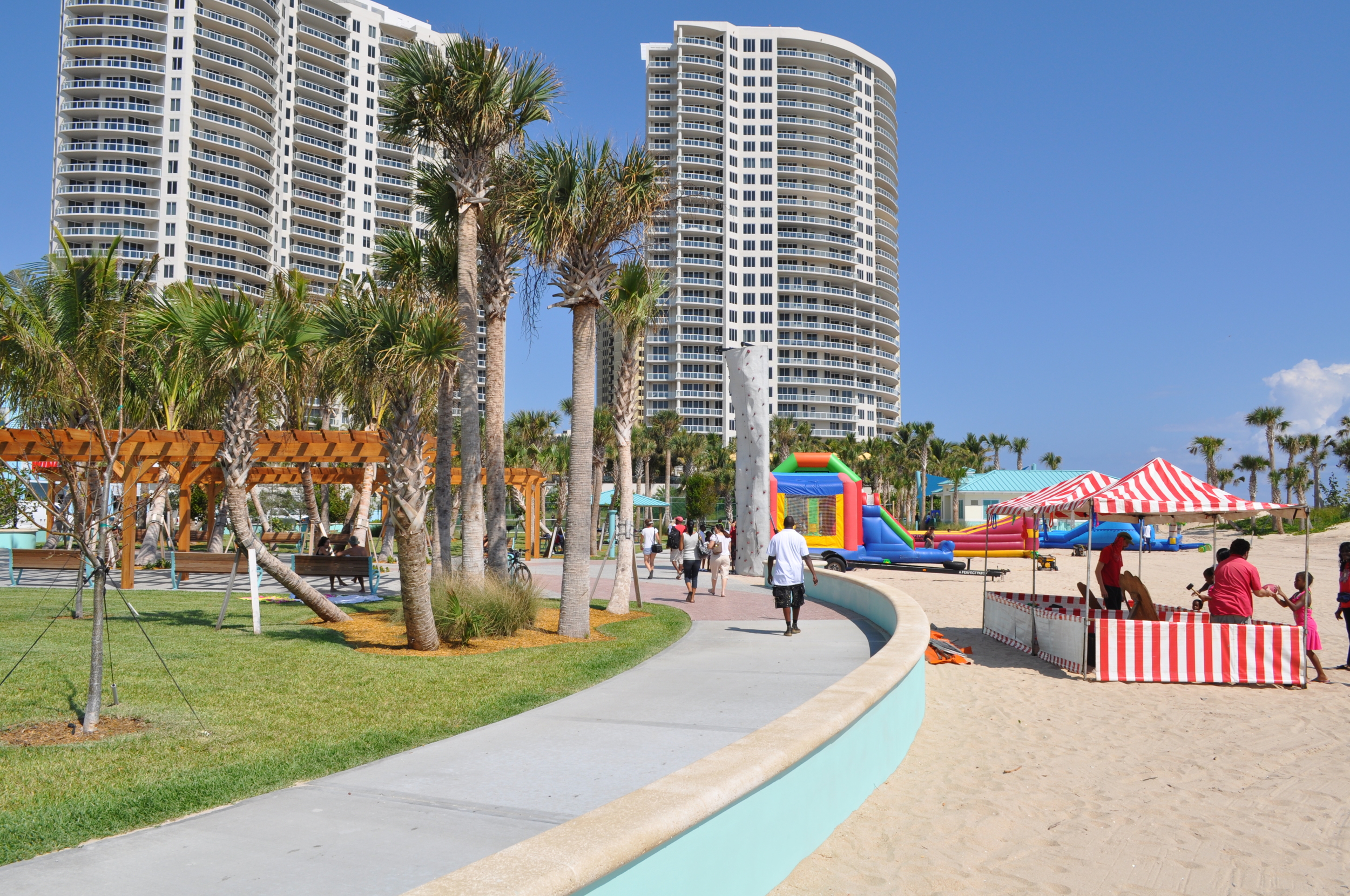 City of Riviera Beach Municipal Beach Park Ocean Mall Concrete Cap on wall Opening Ceremony.jpg