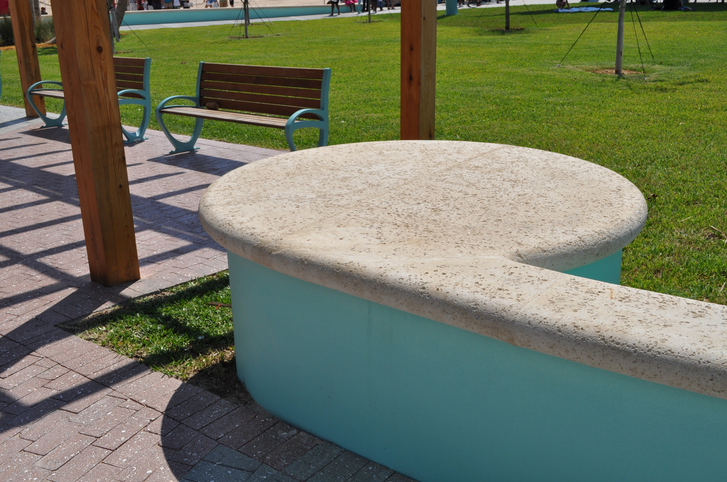 City of Riviera Beach Municipal Beach Park Ocean Mall Custom Concrete Cap and Seating wall.jpg