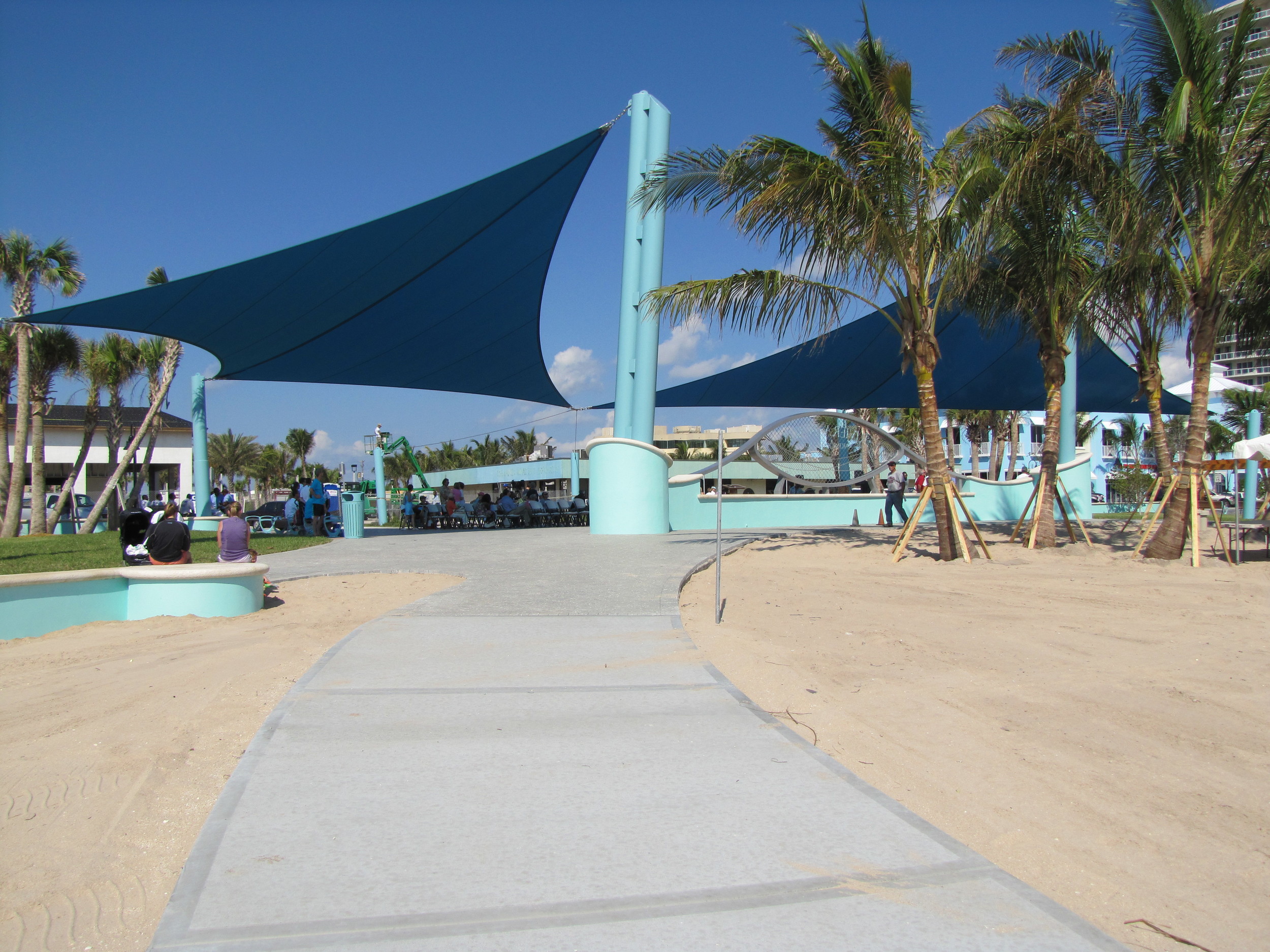 City of Riviera Beach Municipal Beach Park Ocean Mall Shade Sail Entry Opening.jpg