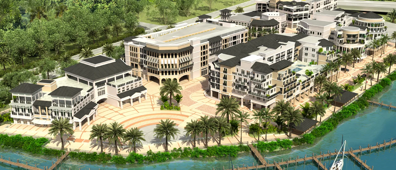 Harbourside Jupiter Florida Looking South East Plaza Water Feature.jpg