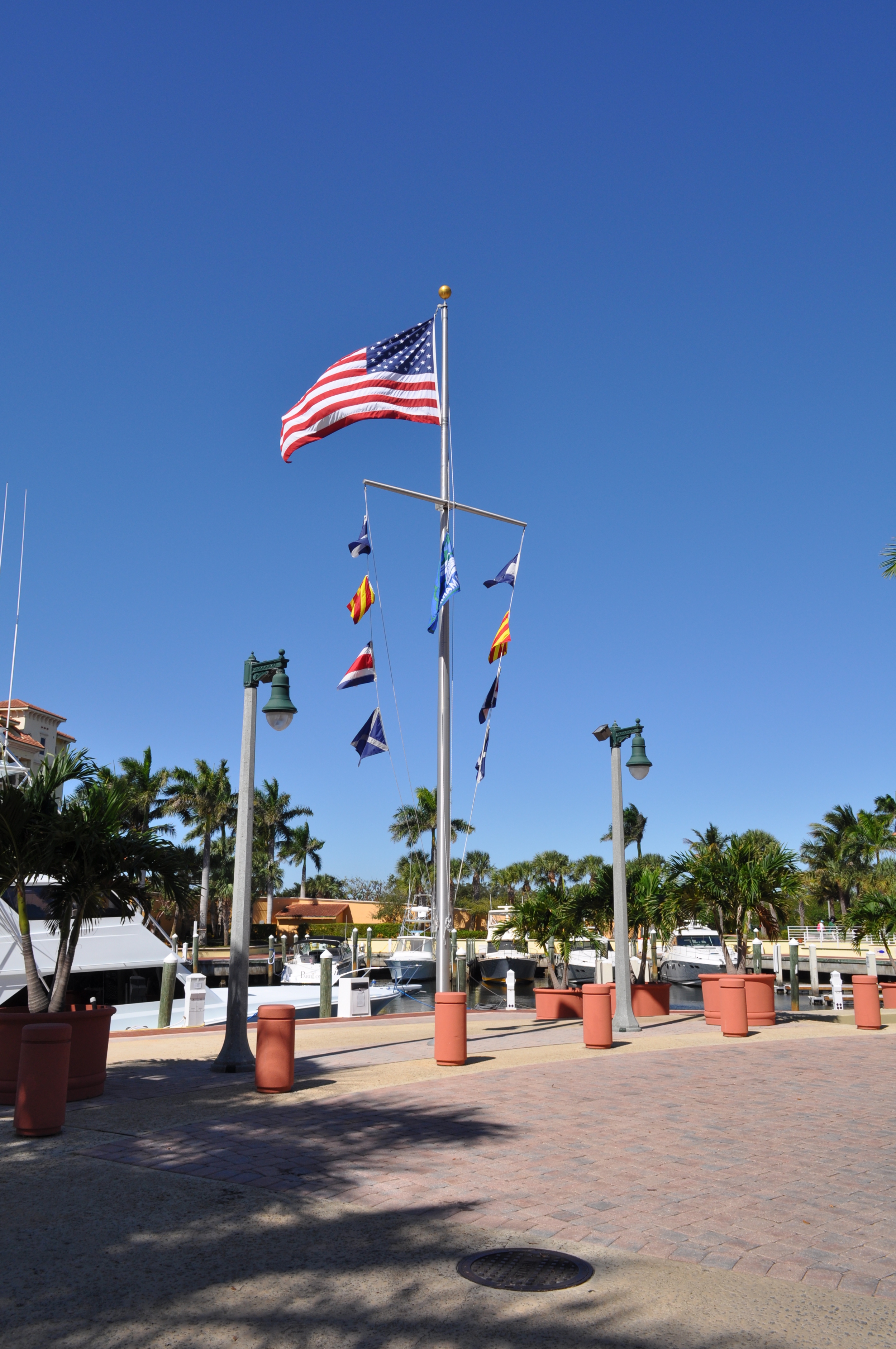 Jupiter Yacht Club Florida Nautical Flag Pole.JPG