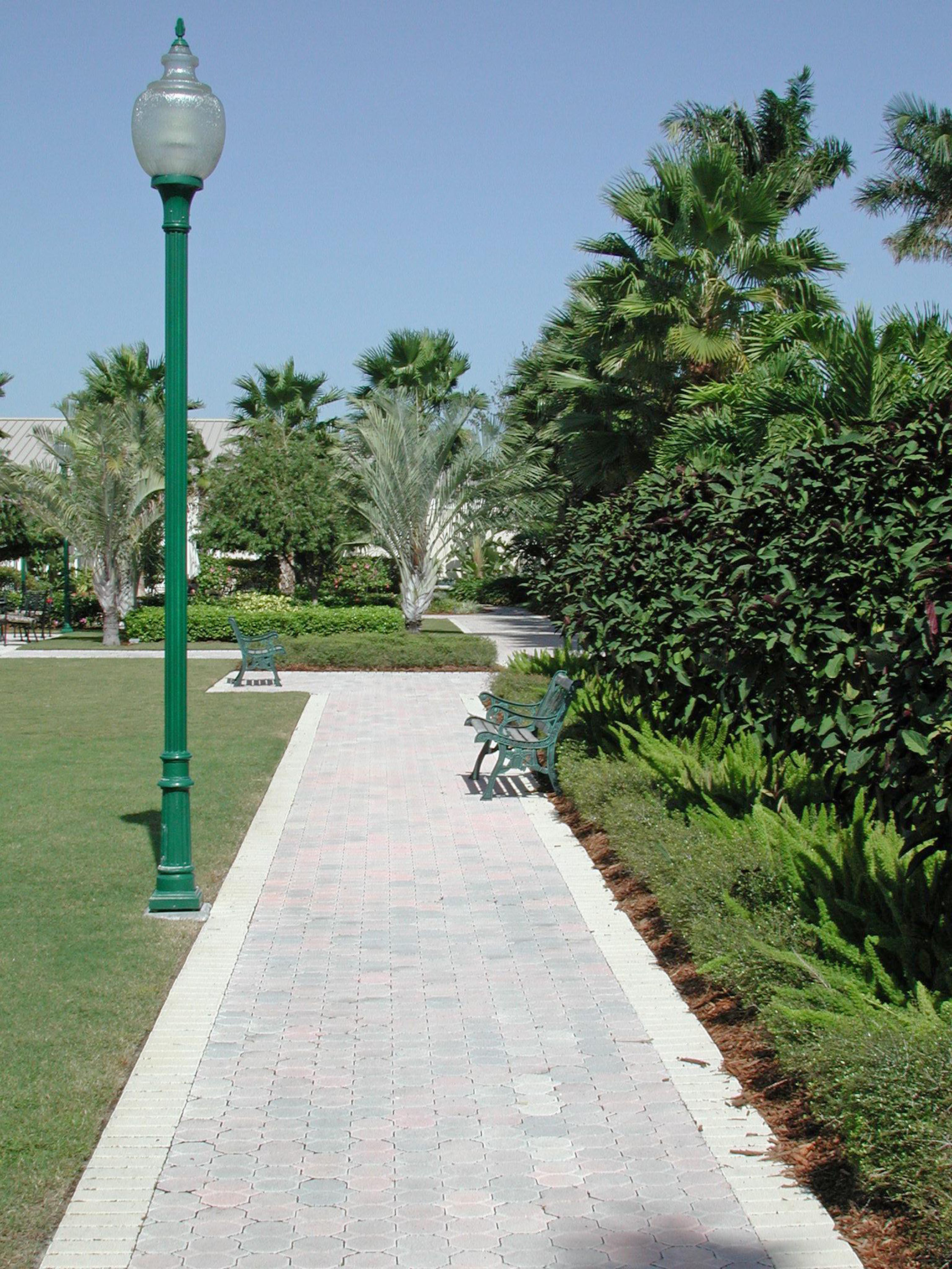 Paver walk and Bench at Christ Fellowship Church Landscaping PBG.jpg