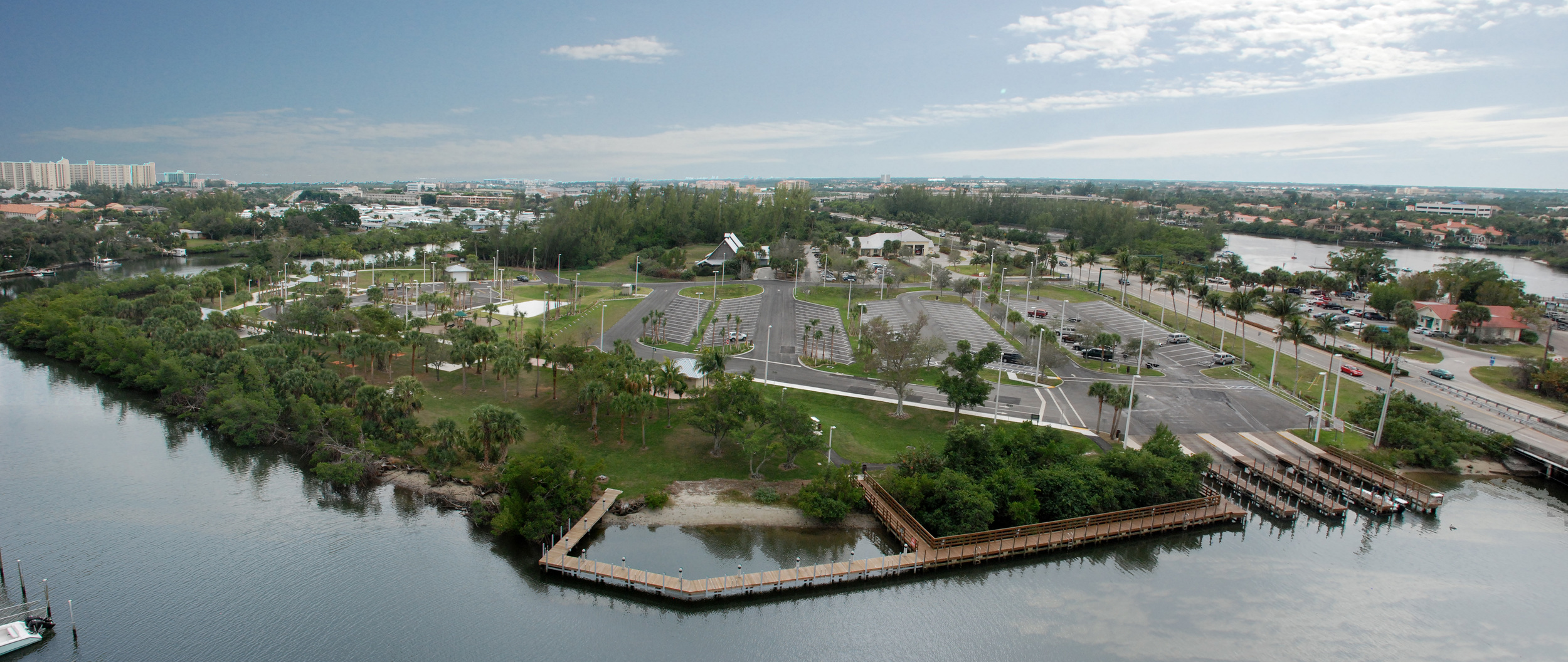 Burt Reynolds Park Palm Beach County Florida birds eye aerial.jpg