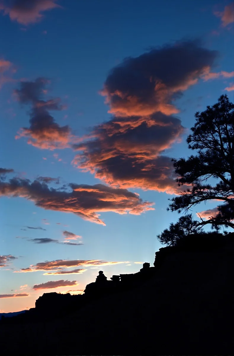 1999_Sunset Silhouette_Hwy 12, Ut