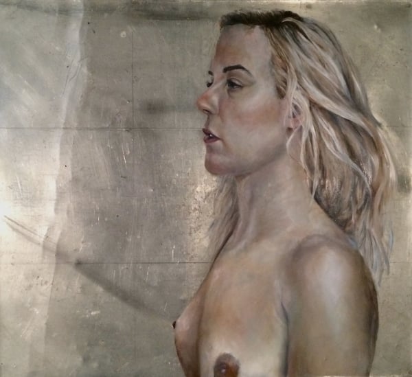 20'' x 18'' Oil on stainless steel 2015