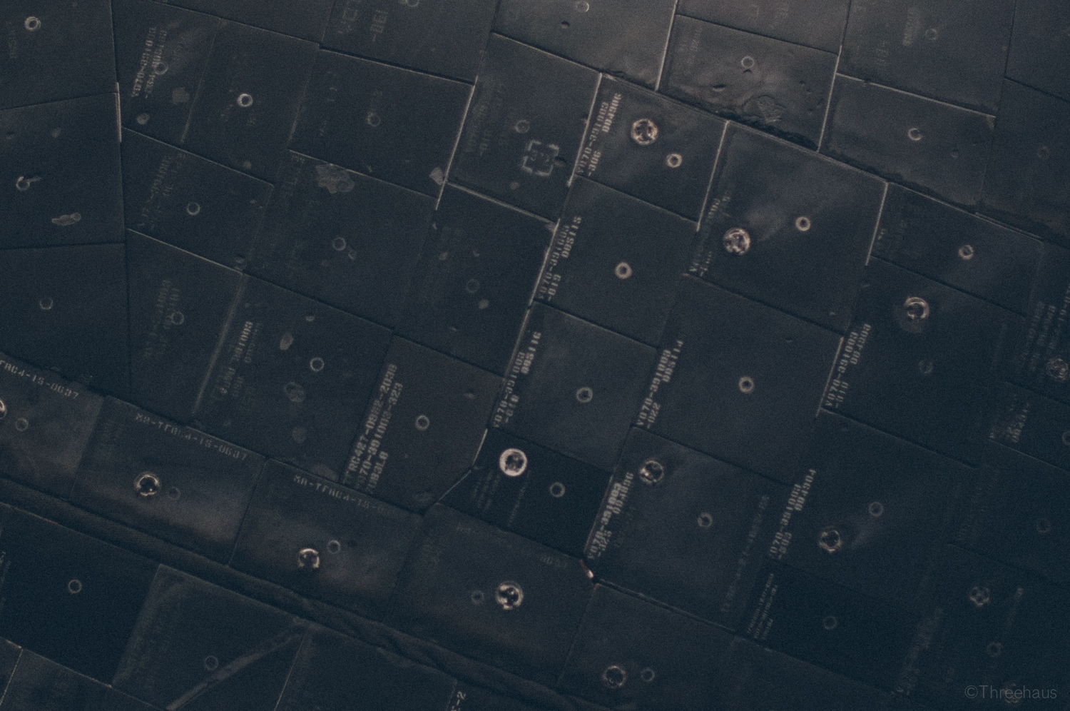 Space Shuttle Atlantis – detail. Tiles.