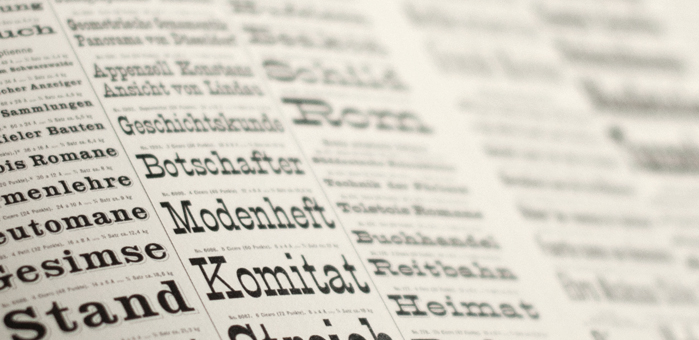 Page from Type: A Visual History of Typefaces and Graphic Styles, Volume II | Photo by Threehaus