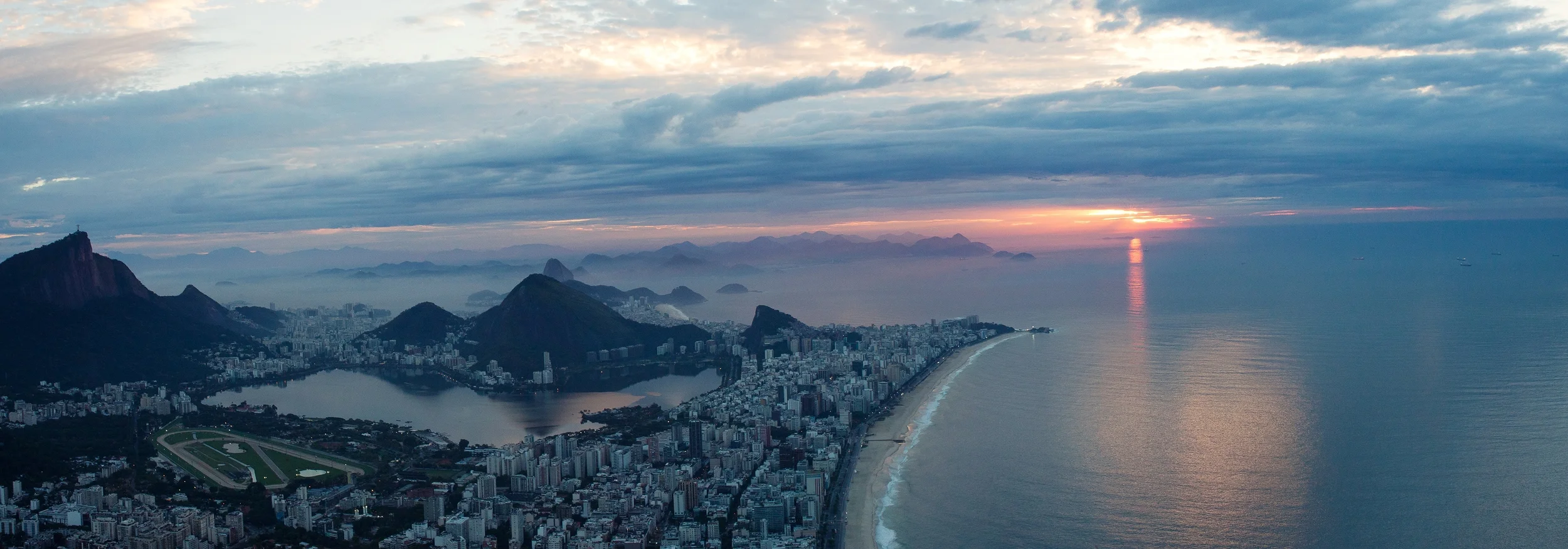 Rio de Janeiro, Brazil, landscape, travel photography, panorama, Two Brothers, Dos Irmaos, sunrise
