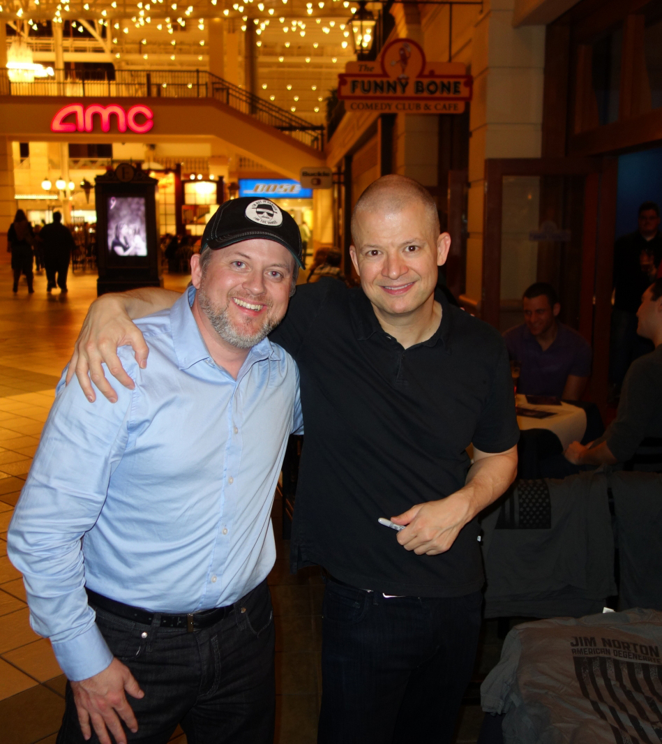 jim and I after the show. We look nearly hatched from the same egg, unfortunately for both of us.
