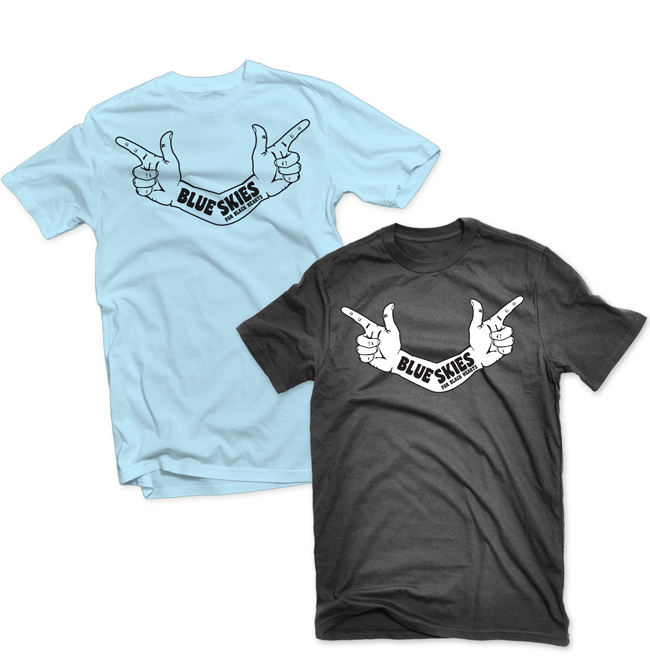 Blue Skies for Black Hearts – Jenny & Steve shirt
