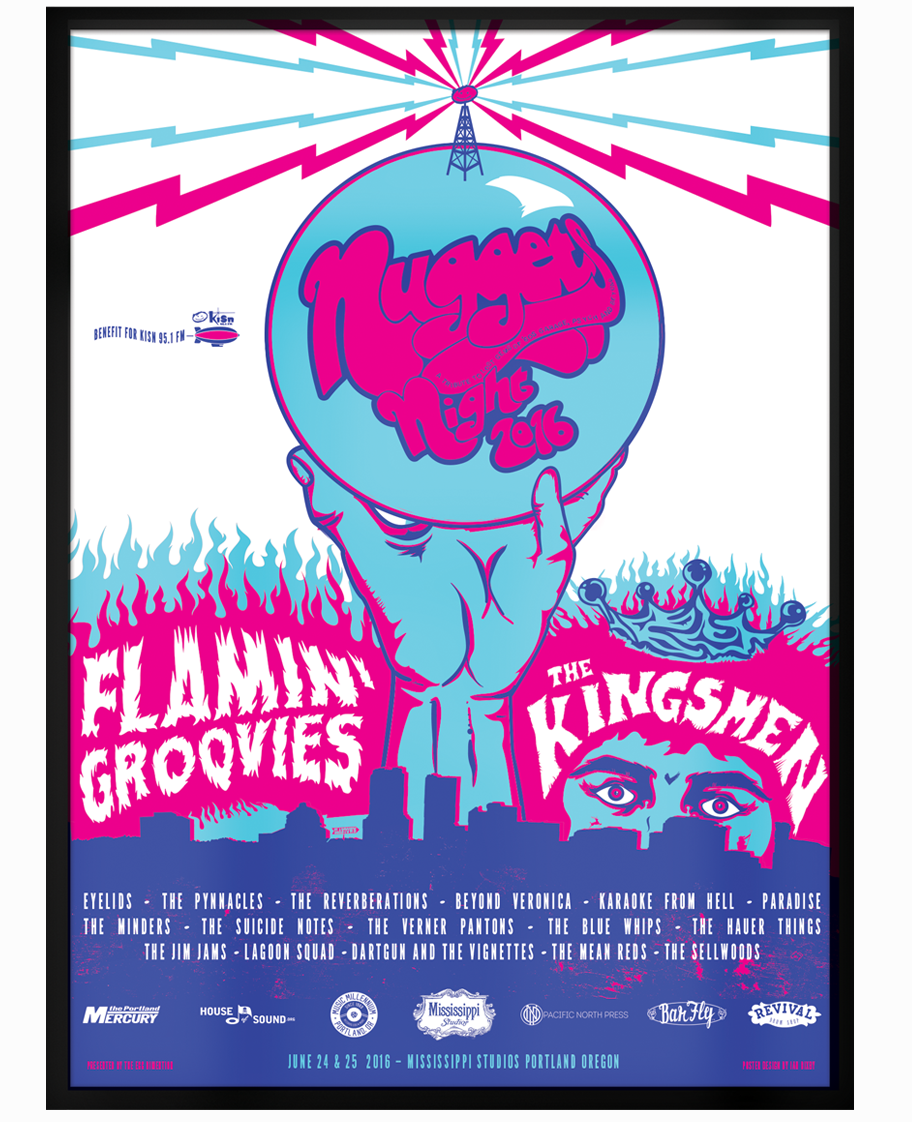 Nuggets Night 2016 — 18x22 —three color screen print — limited run.