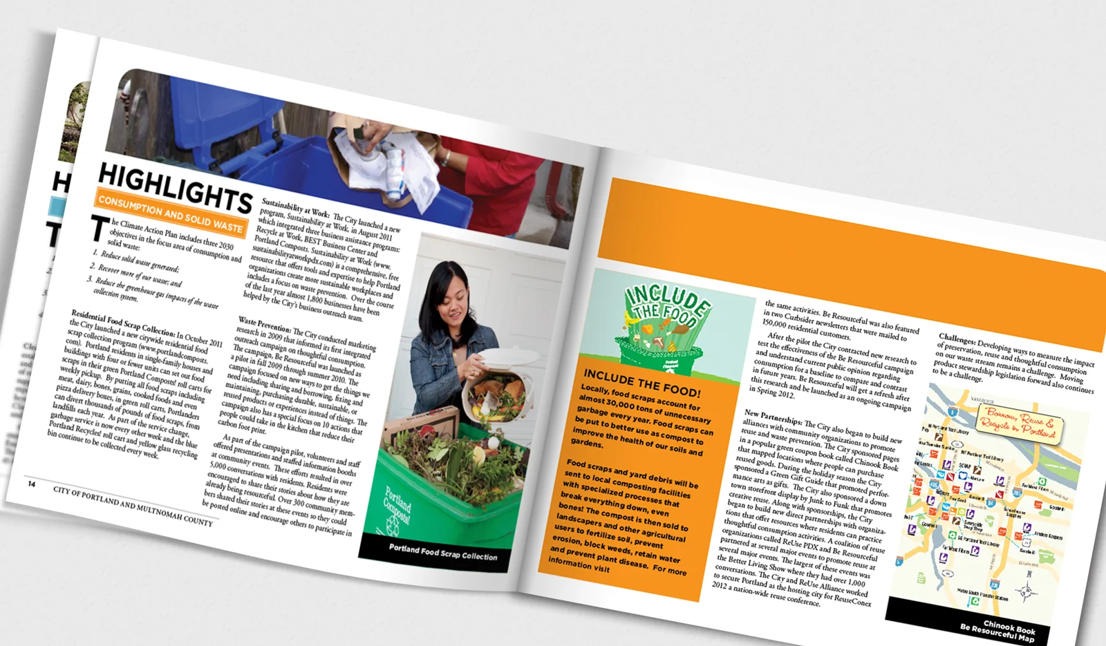 Section highlight and typography spread.