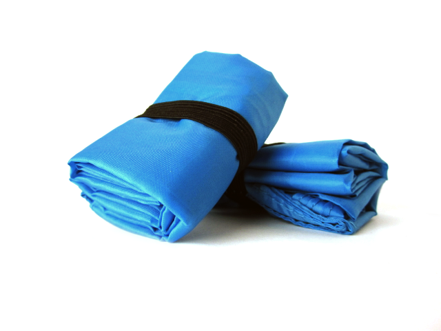 Bag in it's compact pocket size state.