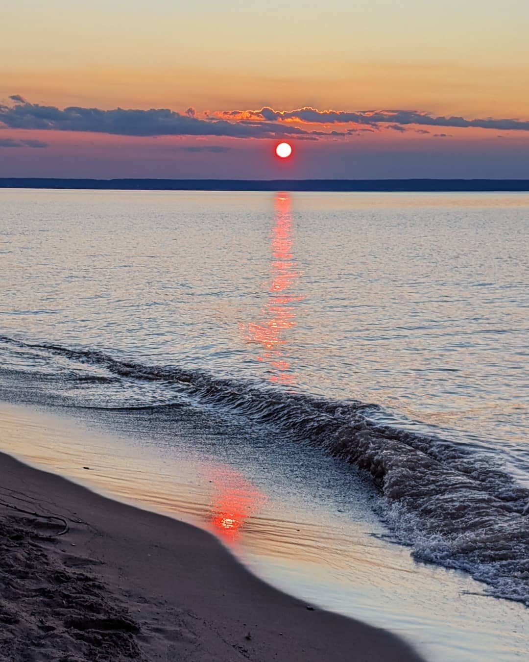 Smoked sunset. #photography #outdoors #nature #summer #wisconsin #clouds #color #lake #lakesuperior #sky