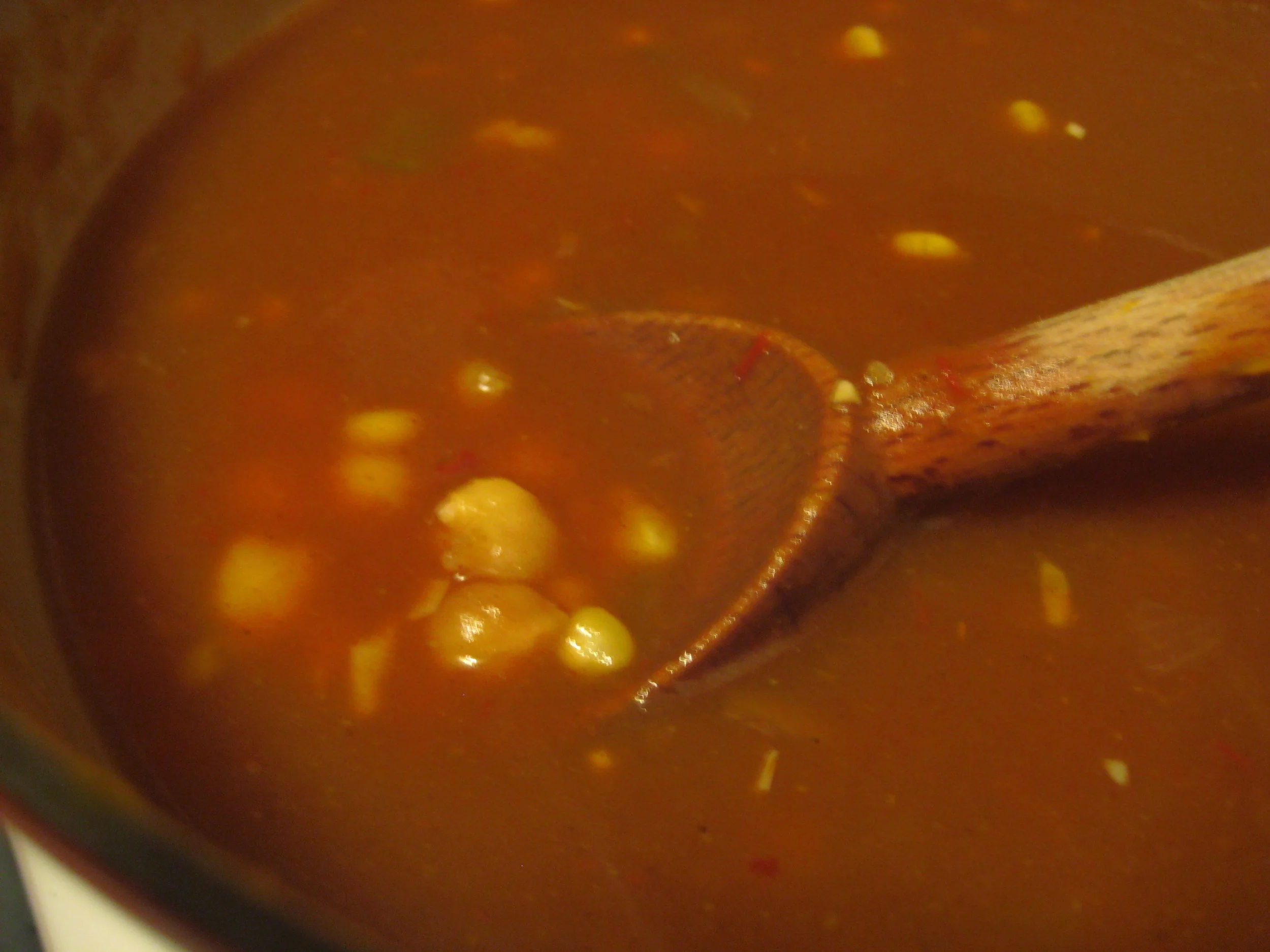 Spicy Pumpkin Soup (very sad picture but not a sad soup)