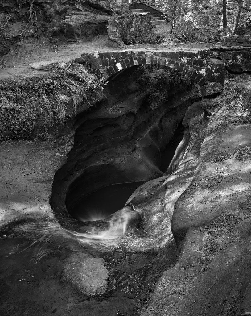 Late Morning at Devil's Bathtub, Hocking Hills