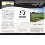 Best of Both Golf and Ski Travel 2007-2009 Brochure and Fact Sheet Design