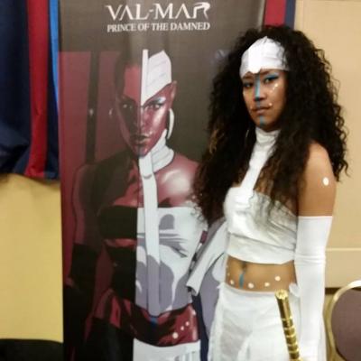 KIMDOLION DRESSSED AS " PRINCESS D'ZINNE " AT THE URBAN ACTION SHOWCASE